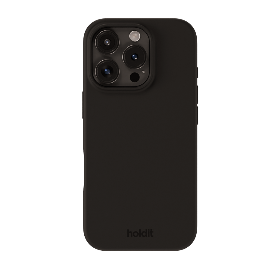Holdit Silicone Case iPhone 16 Pro Max Black