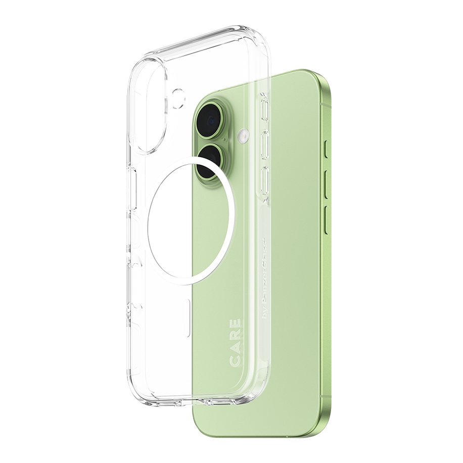 A26295 - CARE Case Transparent White MagSafe iPhone 17
