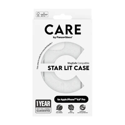 CARE Cover Star Lit White MagSafe iPhone 16 Pro Max CARE Cover Star Lit White MagSafe iPhone 16 Pro Max