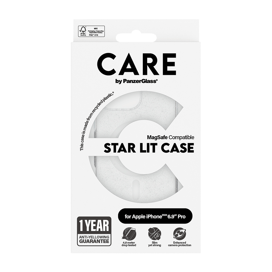 CARE Cover Star Lit White MagSafe iPhone 16 Pro Max