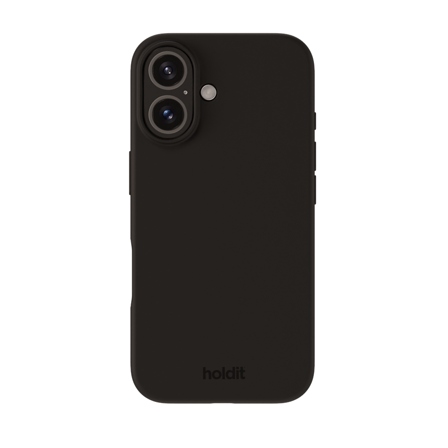 Holdit Silicone Case iPhone 16 Plus Black