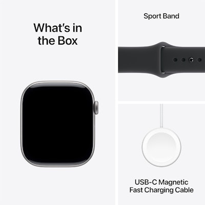 Apple Watch Series 11 46mm LTE Space Gray Aluminum Sport Band Black 9 Apple Watch Series 11 46mm LTE Space Gray Aluminum Sport Band Black 9