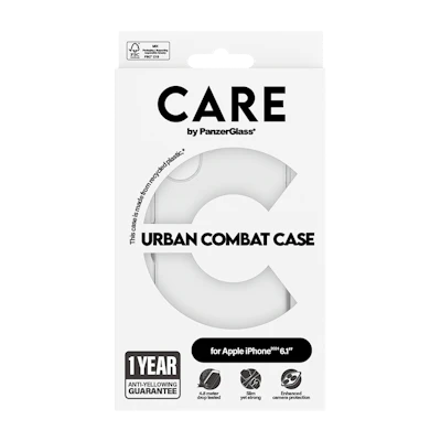 CARE Cover Transparent Clear Frame iPhone 16 CARE Cover Transparent Clear Frame iPhone 16