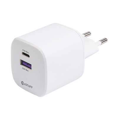 eStuff INFINITE USB C Charger PD 67W GaN White eStuff INFINITE USB C Charger PD 67W GaN White