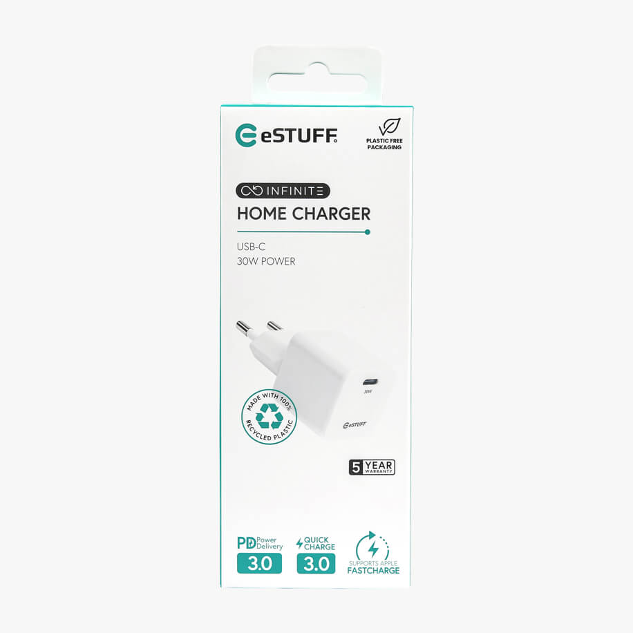 eStuff INFINITE USBC Charger EU PD 30W GaN