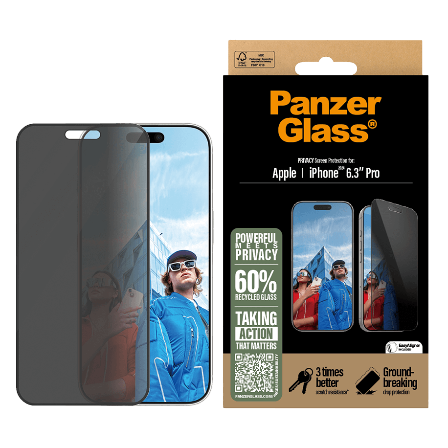 PanzerGlass Privacy  iPhone 16 Pro UWF