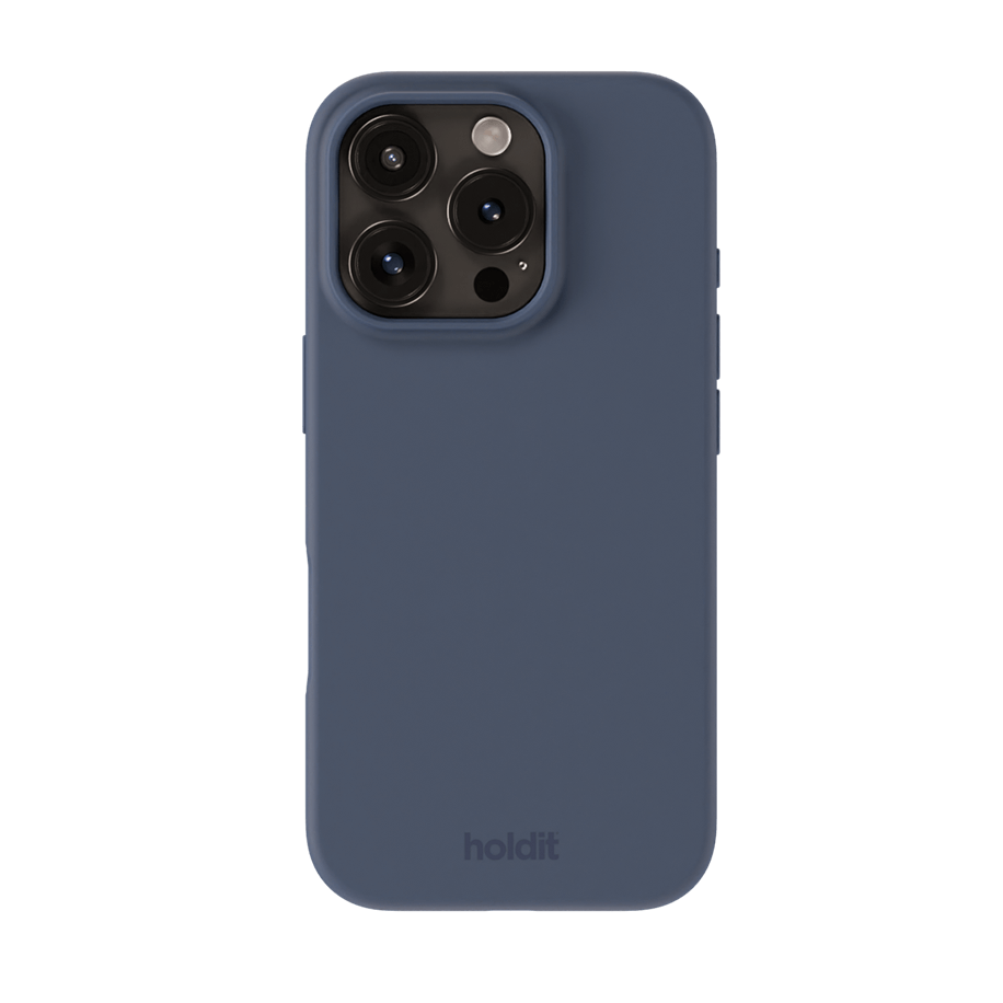 Holdit Silicone Case iPhone 16 Pro Max Pacific Blue