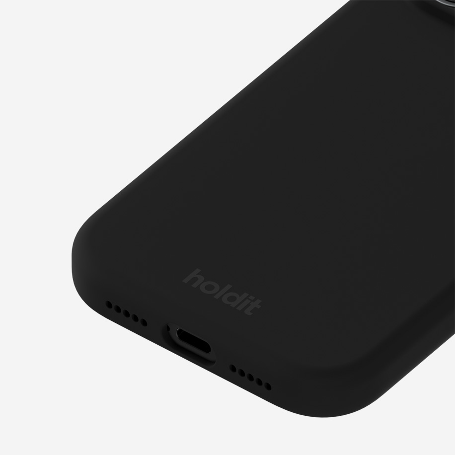 A26264 - Holdit Silicone Case iPhone 17 Pro Max Black V4