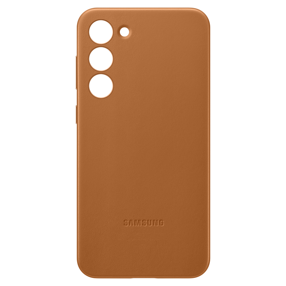 Samsung S23 Plus Leather Cover Camel