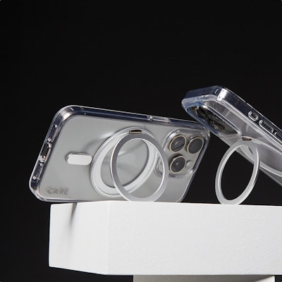 CARE Cover Silver Kickstand MagSafe iPhone 16 Pro CARE Cover Silver Kickstand MagSafe iPhone 16 Pro