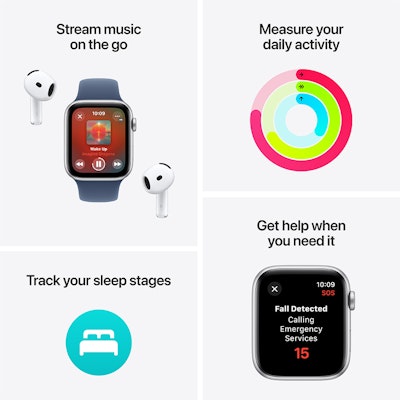 Apple Watch SE Midnight Aluminium Case with Midnight Sport Band SM Apple Watch SE Midnight Aluminium Case with Midnight Sport Band SM