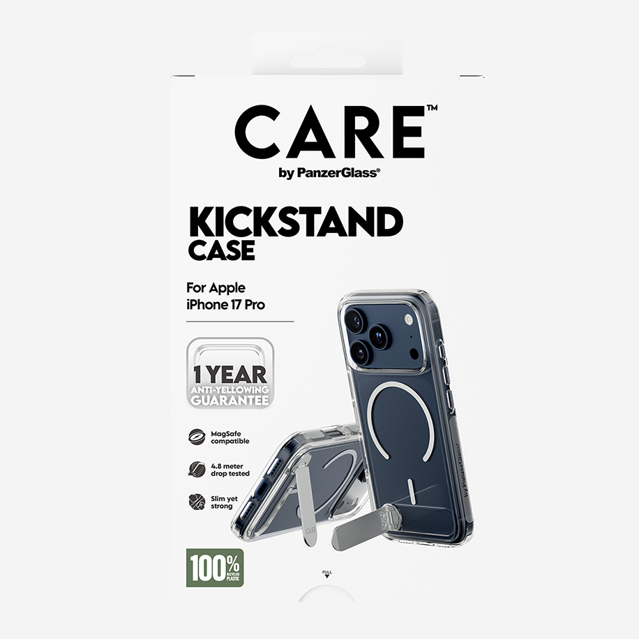 A26302 - CARE Case Transparent Kickstand MagSafe iPhone 17 Pro V2