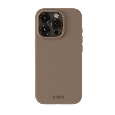 Holdit Silicone Case iPhone 16 Pro Max Mocha Brown Holdit Silicone Case iPhone 16 Pro Max Mocha Brown