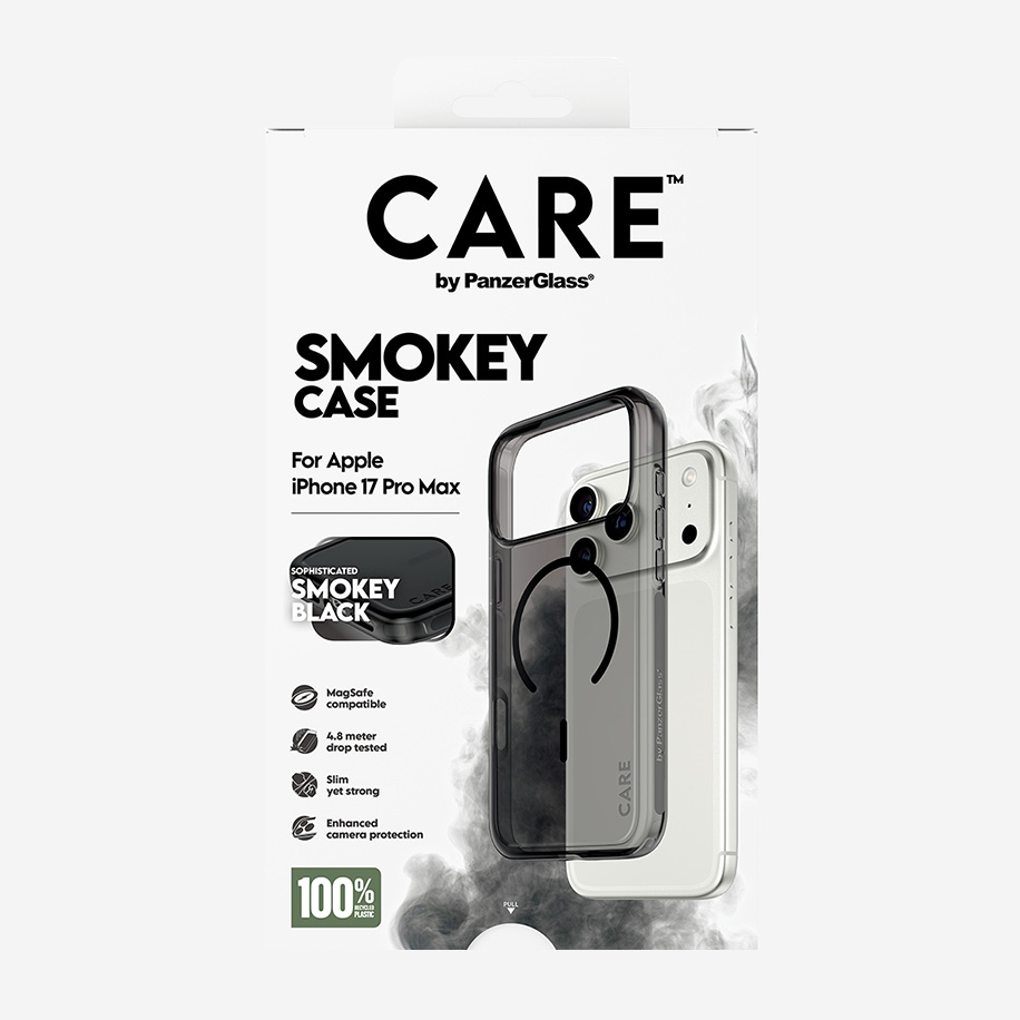 A26296 - CARE Case Smokey Black MagSafe iPhone 17 Pro Max V2