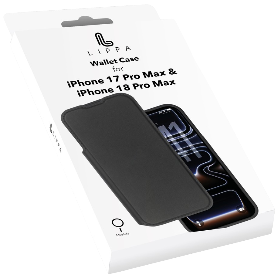 A26508 - LPCOVER0108/LPCOVER0108-Lippa-iPhone-17-Pro-Max-18-Pro-Max-Wallet-Cover-With-MagSafe-Black-3