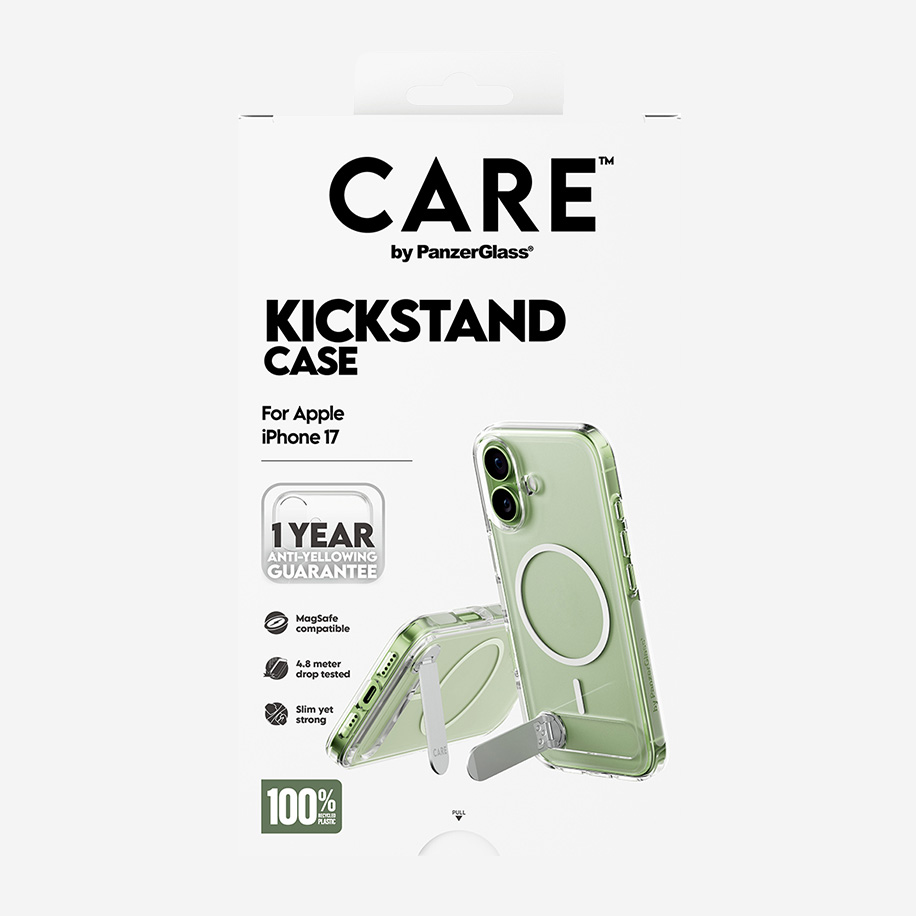 A26292 - CARE Case Transparent Kickstand MagSafe iPhone 17 V2