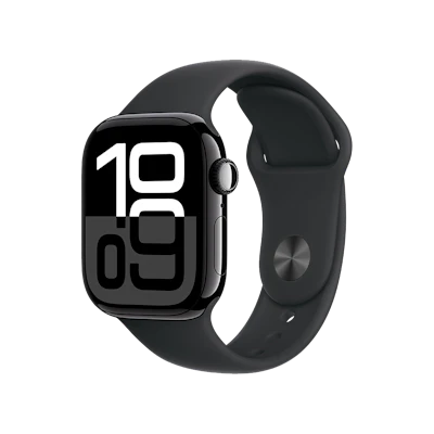 Apple Watch Series 10 42mm Jet Black Aluminium Case with Black Sport Band SM Apple Watch Series 10 42mm Jet Black Aluminium Case with Black Sport Band SM