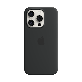 Apple iPhone 15 Pro MagSafe Silicone Case Black