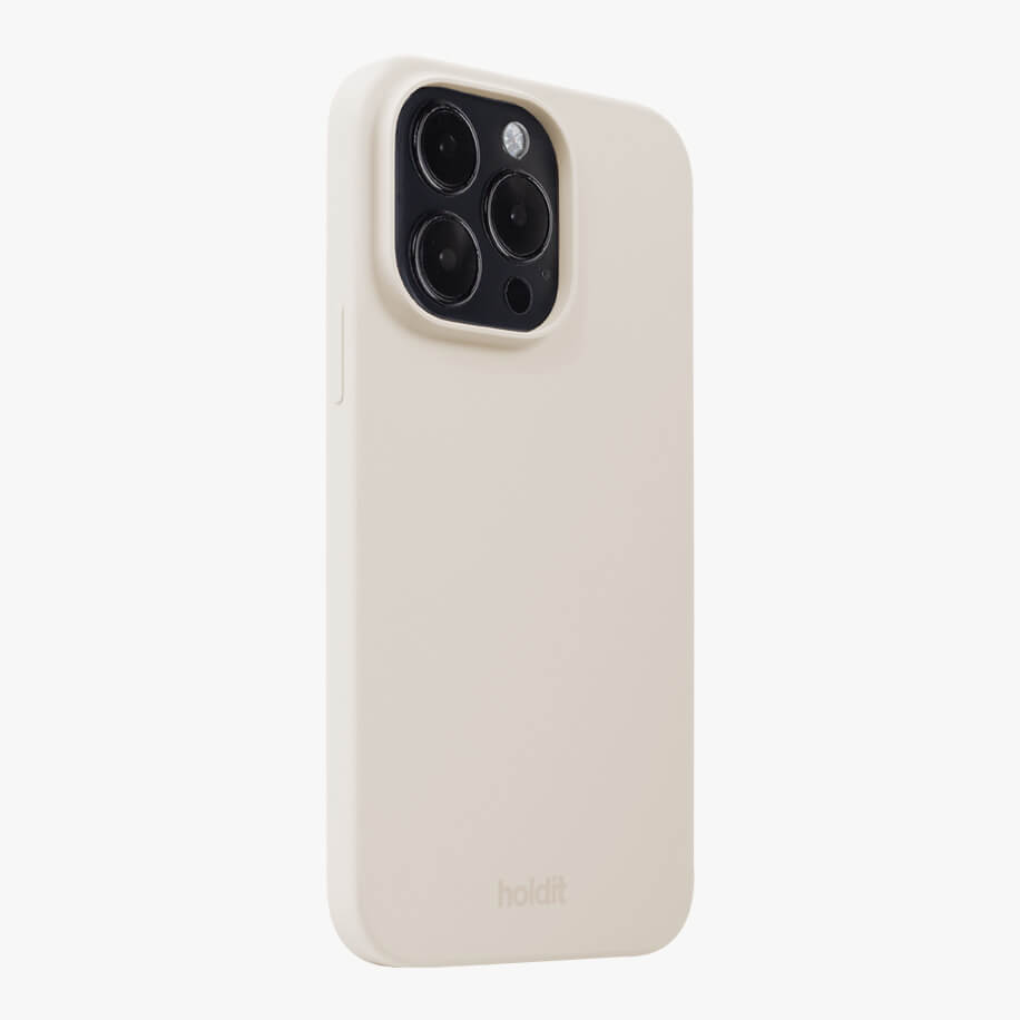 HOLDIT SILICONE CASE IPHONE 15 PRO LIGHT BEIGE